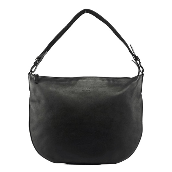 GUCCI Charlotte Black Leather Hobo Bag - Picture 2 of 7